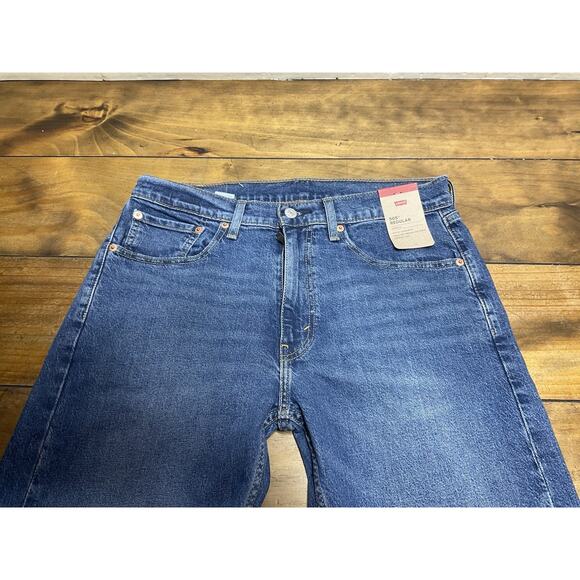 Levi's 505 Regular Fit Straight Leg Jeans Men's Size 32x32 NWT - Picture 3 of 12